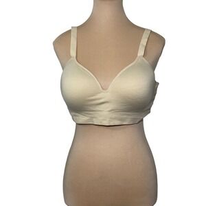 UNDER OUTFIT  XL Beige Nylon Spandex Full Coverage Comfort Bra Extender